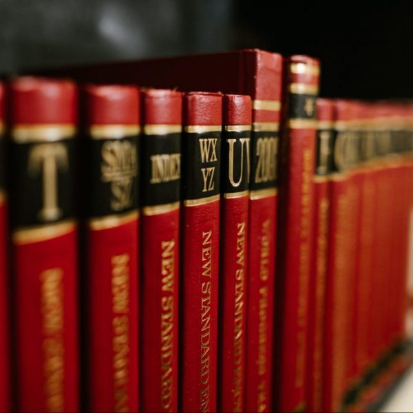 Red Leather Bound Law Books